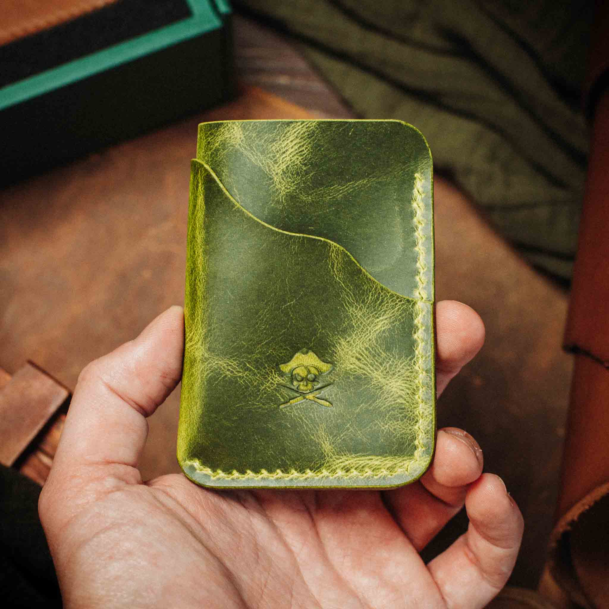 Pirate Goods Venturer v2 Slim Wallet – Minimalist Leather EDC Card Holder - Escape_realityedc