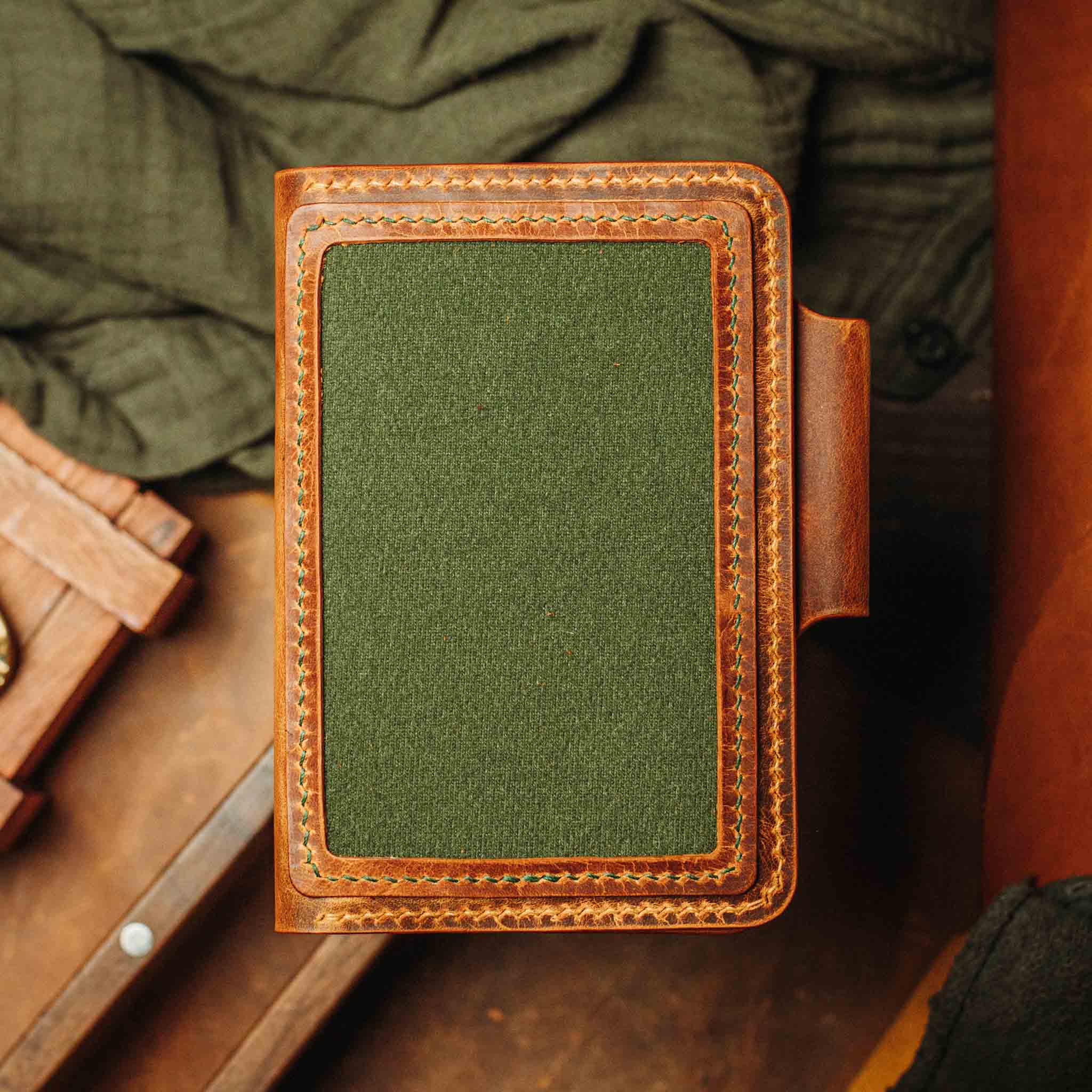 Pirate Goods Quartermaster v2 Passport Wallet – Leather Travel EDC Organizer with Velcro Panel & Field Notes Holder - Escape_realityedc