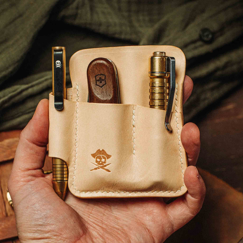 Pirate Goods First Mate Pocket Organizer – Leather EDC Pocket Carrier - Escape_realityedc