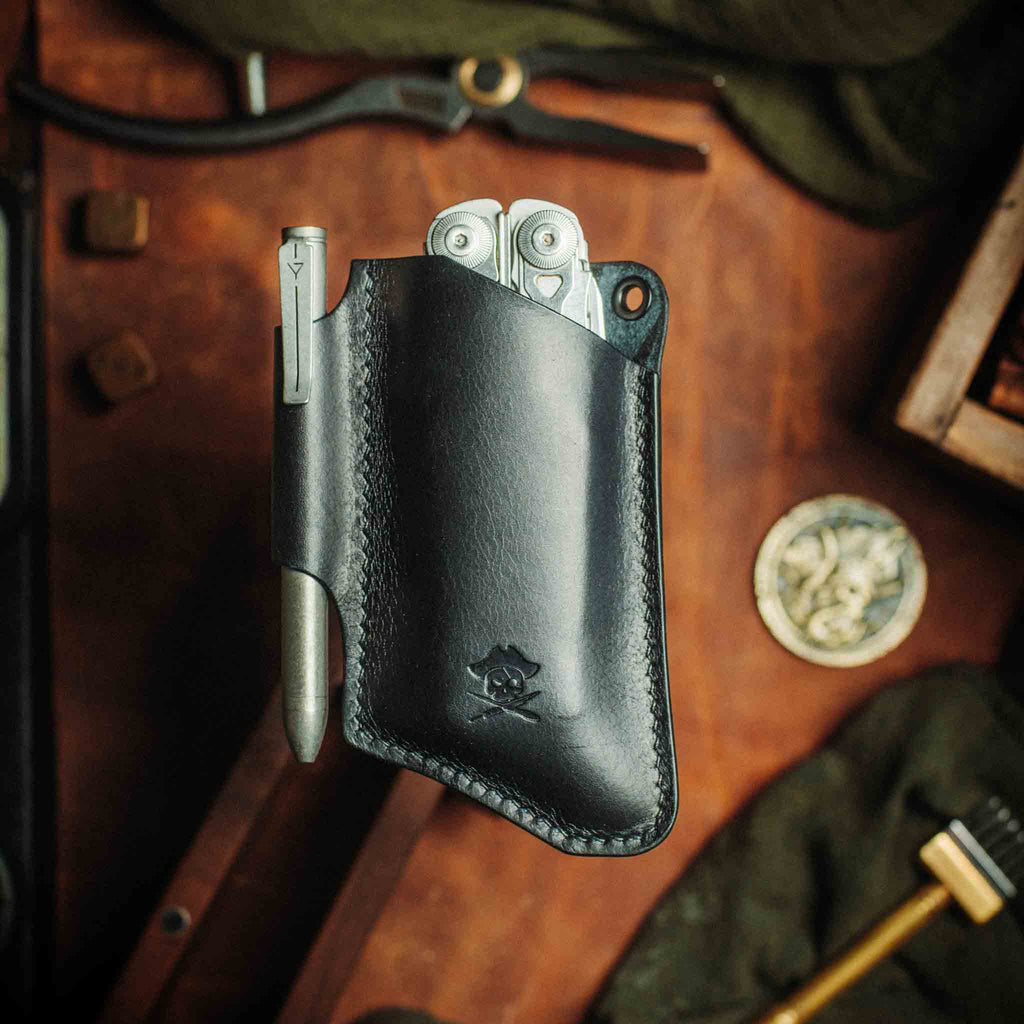 Pirate Goods Sailor v3 Knife Sleeve – Leather EDC Pocket Knife Holder