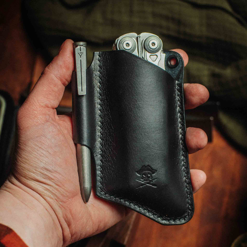 Pirate Goods Sailor v3 Knife Sleeve – Leather EDC Pocket Knife Holder - Escape_realityedc