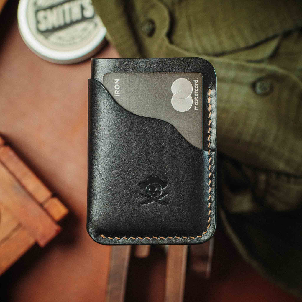 Pirate Goods Venturer v2 Slim Wallet – Minimalist Leather EDC Card Holder - Escape_realityedc
