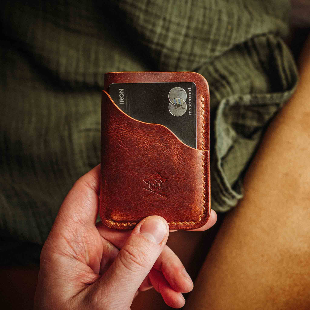 Pirate Goods Venturer v2 Slim Wallet – Minimalist Leather EDC Card Holder - Escape_realityedc