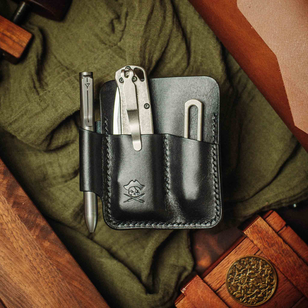 Pirate Goods First Mate Pocket Organizer – Leather EDC Pocket Carrier - Escape_realityedc