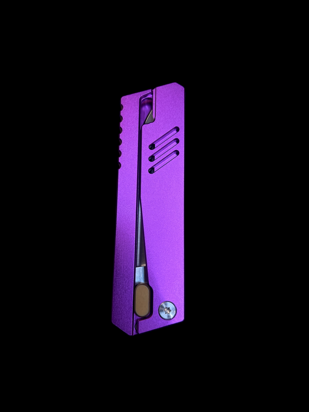 Thumb Switch "Gravity" Knives - Includes Leather Case (3cR13 Steel)
