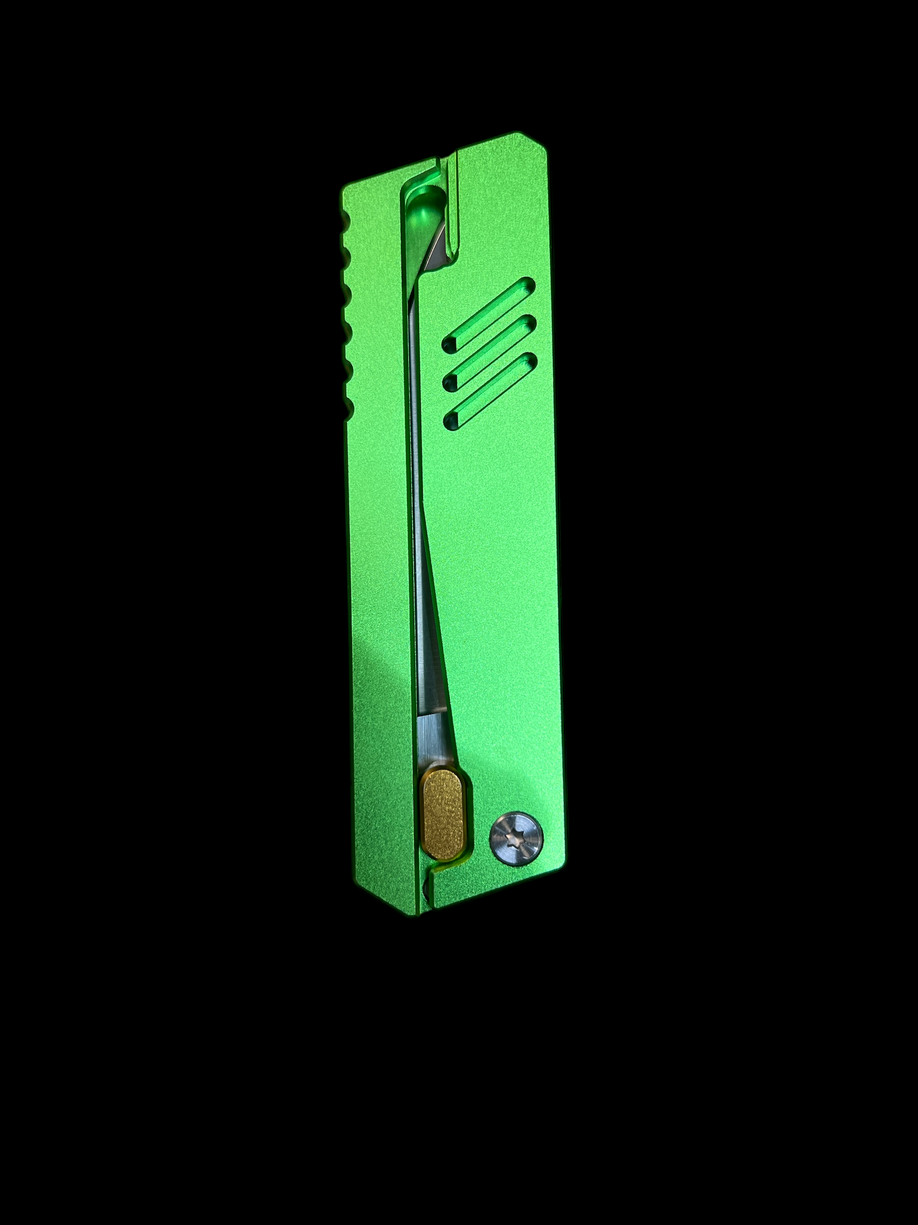 Thumb Switch "Gravity" Knives - Includes Leather Case (3cR13 Steel)