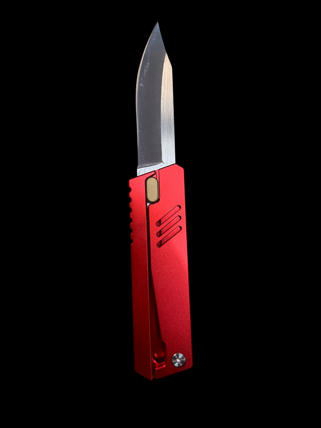 Thumb Switch "Gravity" Knives - Includes Leather Case (3cR13 Steel)