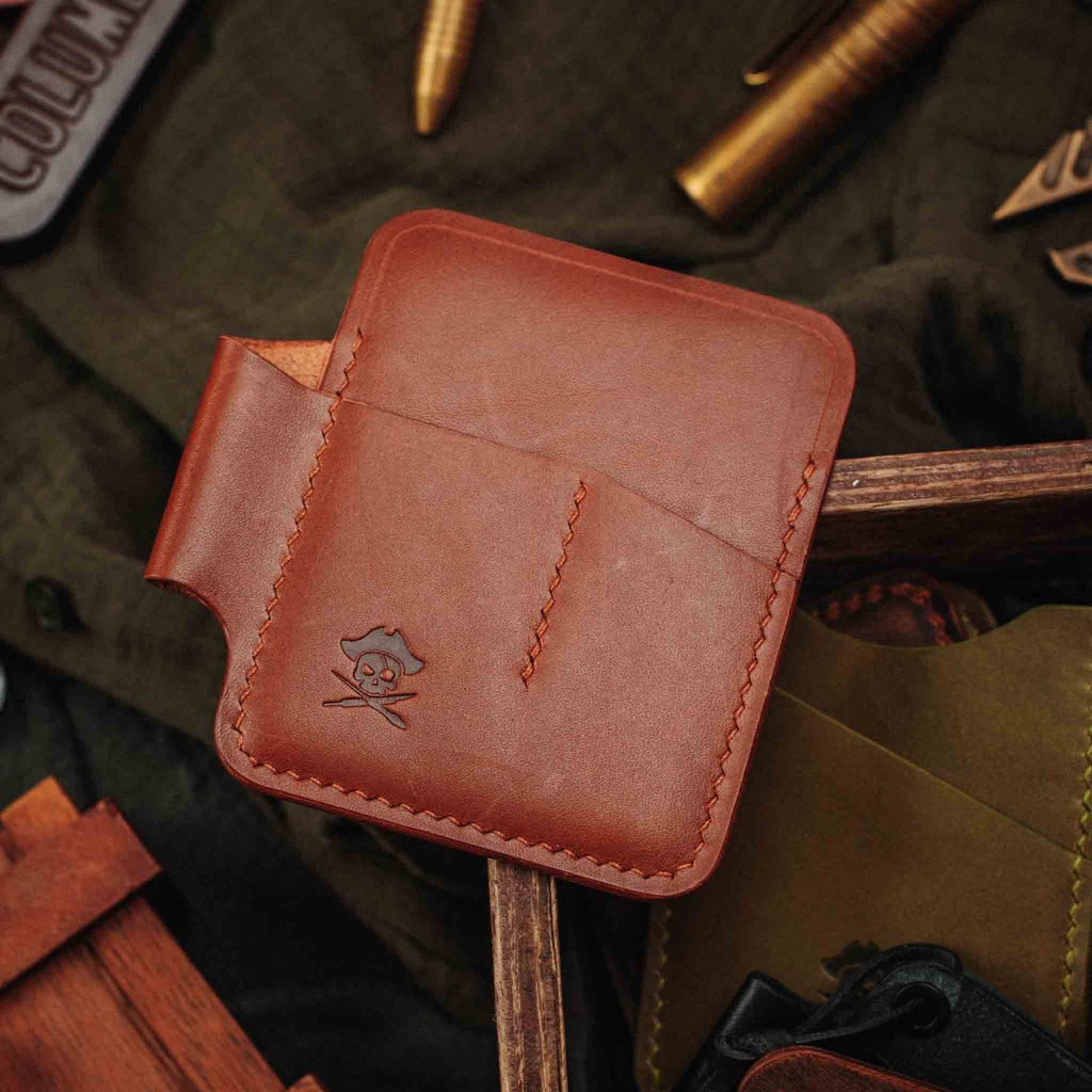 Pirate Goods First Mate Pocket Organizer – Leather EDC Pocket Carrier - Escape_realityedc