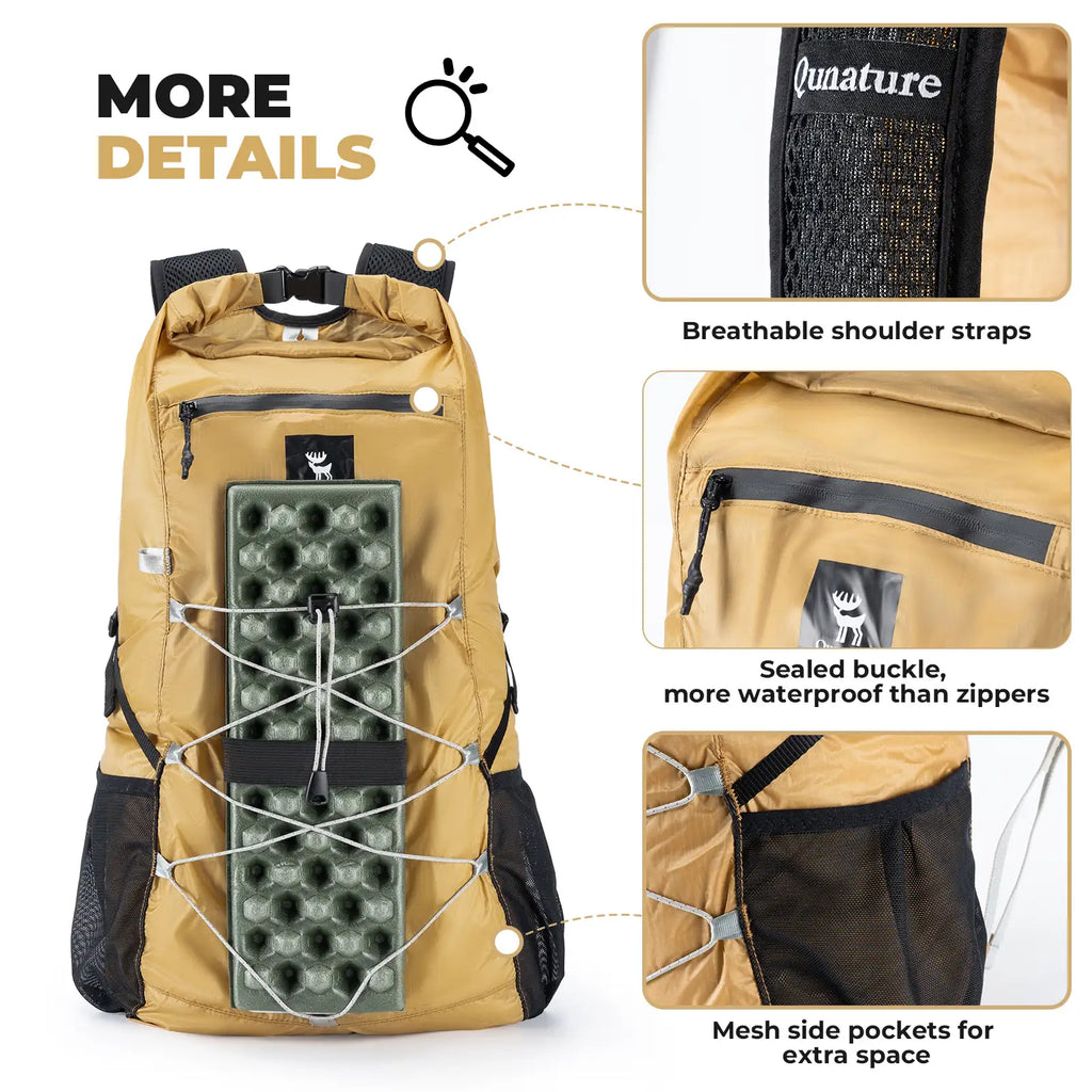 Waterproof Foldable Backpack With Multi - Purpose Use for Camping & Hiking 20L - Escape_realityedc