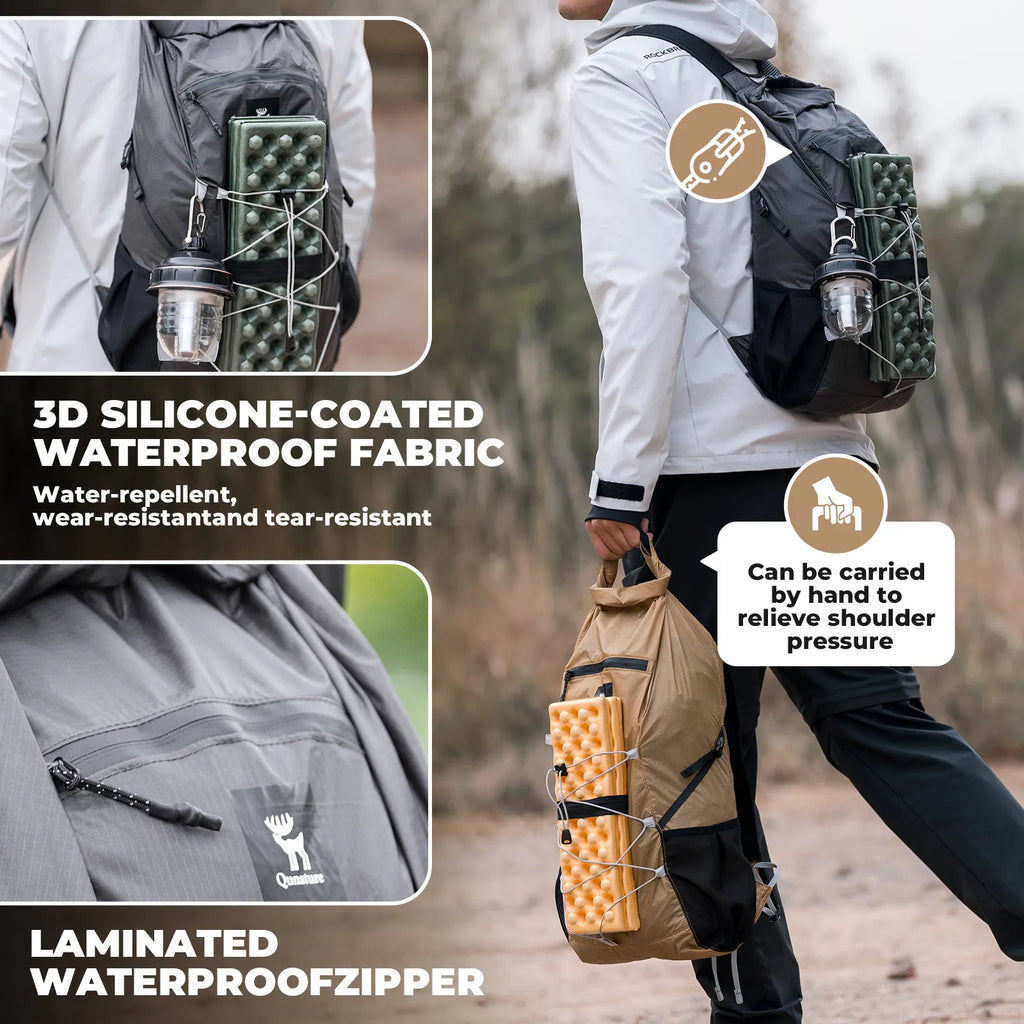 Waterproof Foldable Backpack With Multi - Purpose Use for Camping & Hiking 20L - Escape_realityedc